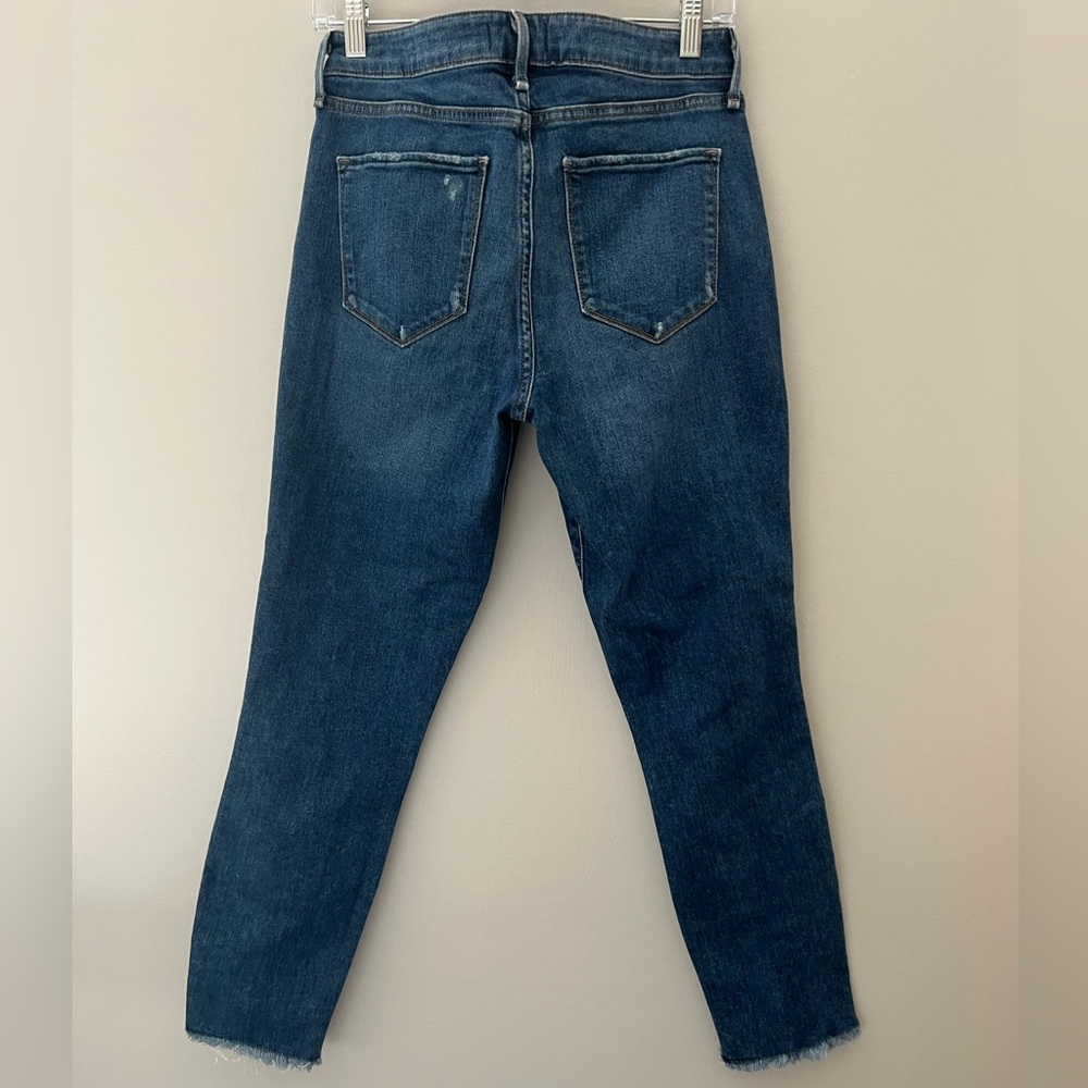 Abercrombie & Fitch Harper Low Rise Ankle Jeans Side Stripe Y2K Size 8 - Picture 2 of 4